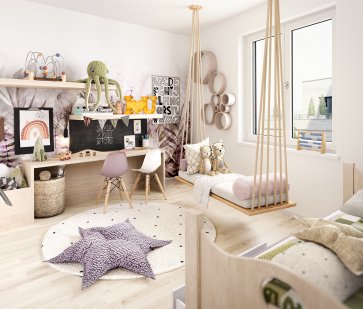 Fritz 3-Zimmer-Wohnung Kinderzimmer
